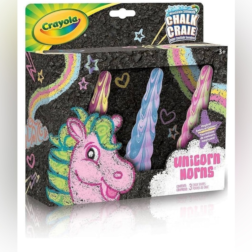 Crayola Unicorn Horns Sidewalk Chalk Set
